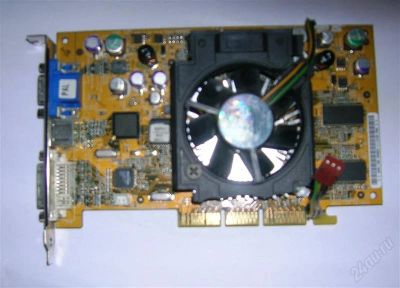 Лот: 2400978. Фото: 1. agp geforce 4 ti4200 64 mb. Видеокарты