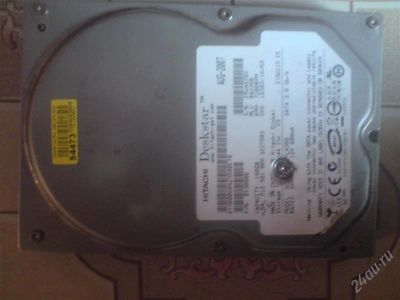 Лот: 945631. Фото: 1. Сломанный HDD HITACHI 160 Гб. Жёсткие диски (HDD)