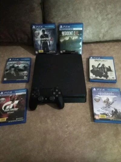 Лот: 12145501. Фото: 1. Sony Playstation 4 Slim (500 Gb... Игровые приставки, консоли