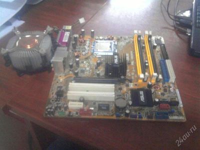 Лот: 805696. Фото: 1. мат. плата ASUS P5L-VM1394 + CPU... Материнские платы