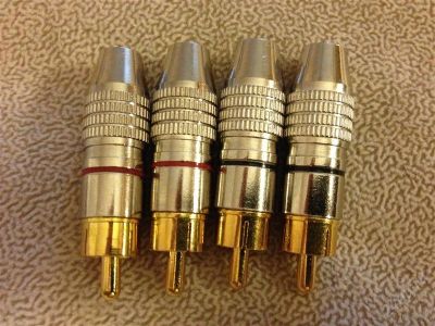 Лот: 2793944. Фото: 1. штекер \ разъем (папа) RCA "тюльпан... Аксессуары для автозвука