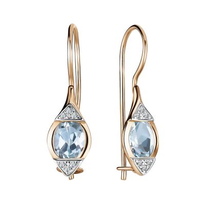 Лот: 23799655. Фото: 1. Серьги детские TALANT из золота... Серьги, каффы