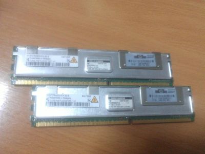 Лот: 3193144. Фото: 1. 4*512Мб fb-dimm ddr2 PC2-5300F-555-11-A0. Оперативная память