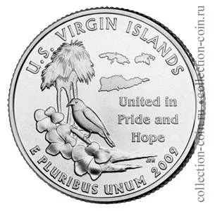 Лот: 11308366. Фото: 1. США 25 центов 2009 года. Серии... Америка