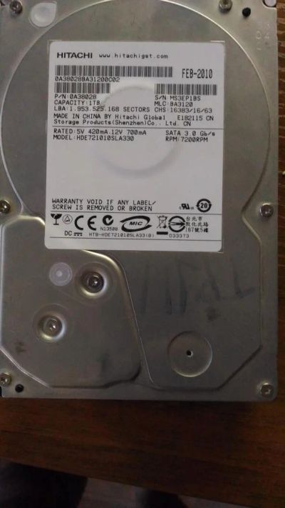 Лот: 7825257. Фото: 1. Жесткий диск Hitachi DEC-2009... Жёсткие диски (HDD)