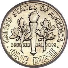 Лот: 3599702. Фото: 1. 1 Дайм (10 центов). Америка