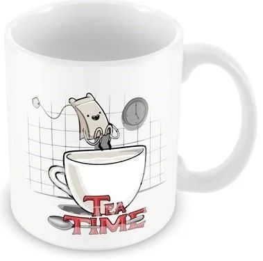 Лот: 5047409. Фото: 1. Кружка Tea Time. Керамика