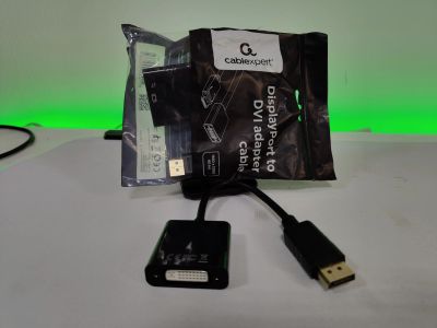 Лот: 25645305. Фото: 1. Переходник DVI-i - DisplayPort. Шлейфы, кабели, переходники