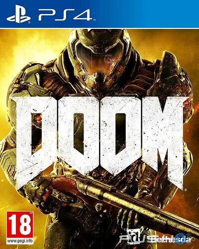 Лот: 8875565. Фото: 1. Диск ps4 Doom. Продажа, обмен. Игры для консолей