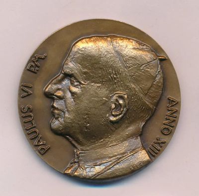 Лот: 7870586. Фото: 1. Ватикан Медаль Папа Павел VI... Сувенирные