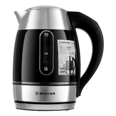 Лот: 24468277. Фото: 1. Электрический чайник Brayer BR1085... Чайники, кофемашины, кулеры
