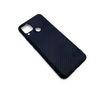 Лот: 21511652. Фото: 1. Чехол Realme C15 2020 Черный Карбон... Чехлы, бамперы