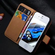 Лот: 5278550. Фото: 1. Кожанный чехол кошелек iphone... Чехлы, бамперы