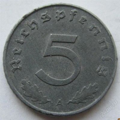 Лот: 1777446. Фото: 1. vz Германия 5 пфенигов 1940 A. Германия и Австрия
