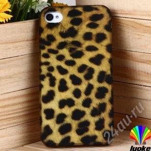 Лот: 2797125. Фото: 1. чехол леопард Apple iphone4S iphone4. Чехлы, бамперы