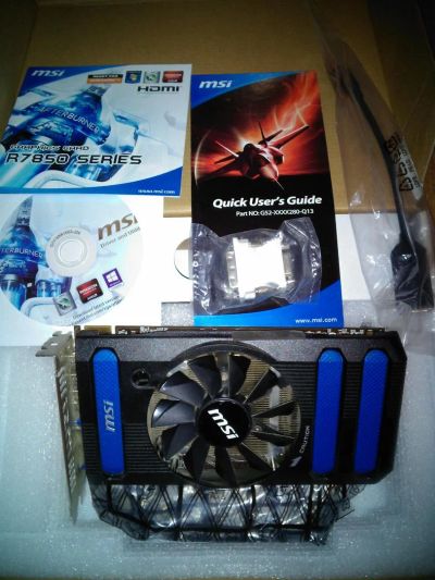 Лот: 3187035. Фото: 1. Видеокарта MSI Radeon HD 7850. Видеокарты
