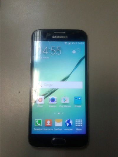 Лот: 13336452. Фото: 1. Смартфон Samsung G920 S6 синий. Другое (запчасти, оборудование)