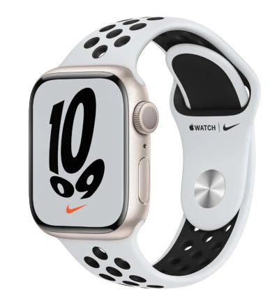 Лот: 18174006. Фото: 1. Apple Watch Nike Series 7, 45mm... Смарт-часы, фитнес-браслеты, аксессуары