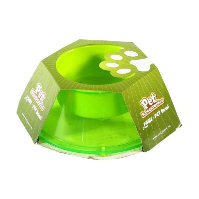 Лот: 10406441. Фото: 1. Миска crazy paws зеленая 16,2х6... Миски, лотки, наполнители