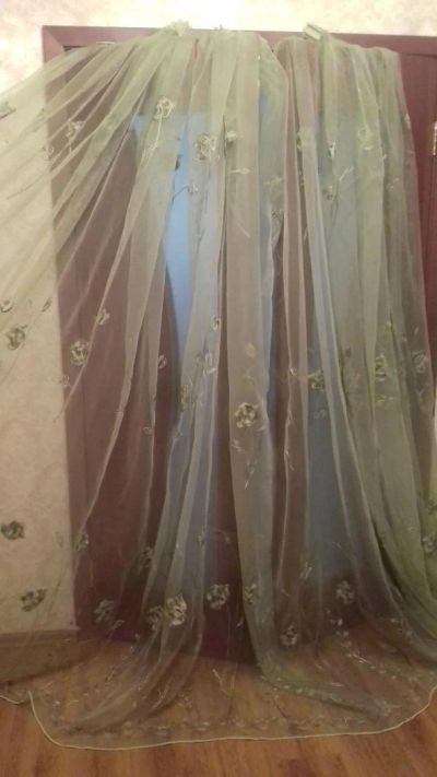 Лот: 9642945. Фото: 1. Тюль 565*248см. Шторы, тюль