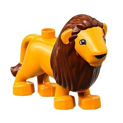 Лот: 15343651. Фото: 1. Лев — фигурка Лего дупло Lego... Конструкторы