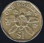 Лот: 12654129. Фото: 1. 1 доллар 1989 г. Сингапур . с... Азия