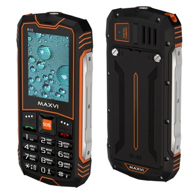 Лот: 25580890. Фото: 1. Сотовый Maxvi R10 Orange 2sim... Кнопочные мобильные телефоны