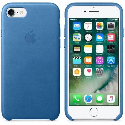 Лот: 10879166. Фото: 1. Кожаный оригинальный чехол Apple... Чехлы, бамперы