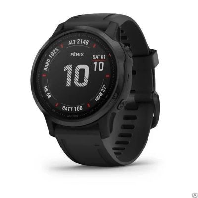 Лот: 15892989. Фото: 1. Часы Garmin Fenix 6s Pro черный... Смарт-часы, фитнес-браслеты, аксессуары