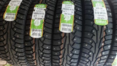 Лот: 12101280. Фото: 1. Nokian Nordman 5 185/65 R15 92T... Шины