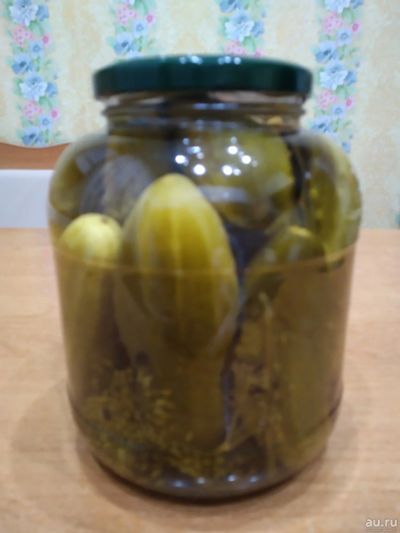 Лот: 16896566. Фото: 1. Огурцы 1.5 литра вкусные. Домашние заготовки