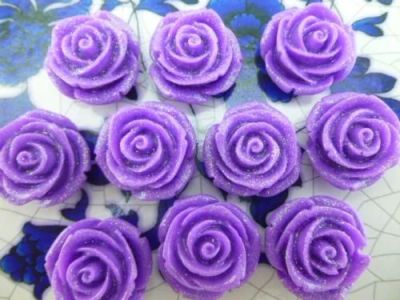 Лот: 6109168. Фото: 1. фиолетовая роза с блестками. 2... Скрапбукинг
