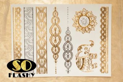 Лот: 6573371. Фото: 1. Флэш тату, Flash tattoo, металлические... Временные татуировки