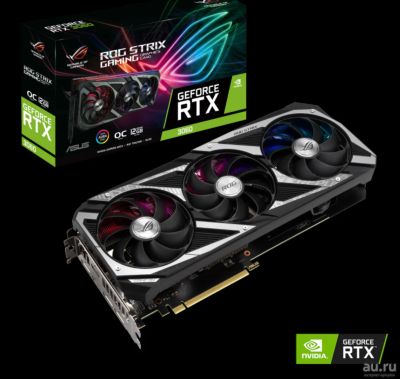 Лот: 17934487. Фото: 1. ASUS geforce RTX 3060ti strix... Видеокарты