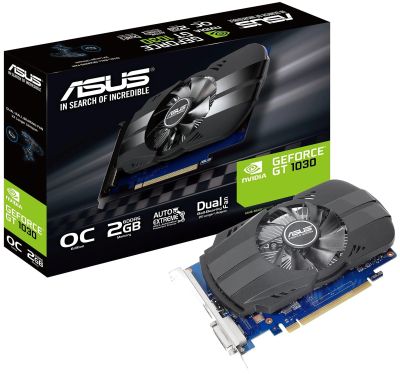 Лот: 19276632. Фото: 1. ASUS Phoenix GeForce GT 1030 OC... Видеокарты