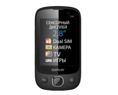 Лот: 4366806. Фото: 1. Explay T285 черный. Кнопочные мобильные телефоны