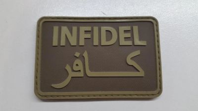 Лот: 6839175. Фото: 1. Шеврон "Infidel" (на липучке). Нашивки, шевроны, погоны