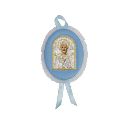 Лот: 23894147. Фото: 1. Детская икона Николай Чудотворец. Другое (ювелирные изделия, бижутерия, часы)