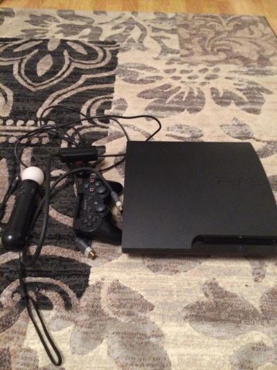 Лот: 8966661. Фото: 1. PS3 160Gb ,ps move ,14 дисков... Игровые приставки, консоли