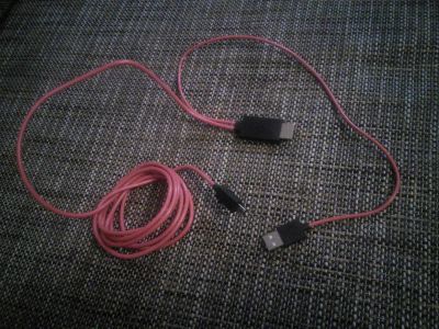 Лот: 7183989. Фото: 1. HDMI to USB, (mhl). Провод, cable... Шлейфы, кабели, переходники