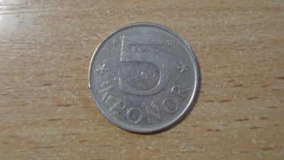 Лот: 19941441. Фото: 1. Швеция 5 крон 1985. Европа