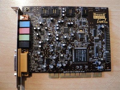 Лот: 2412831. Фото: 1. Звуковая плата Sound card (sound... Звуковые карты