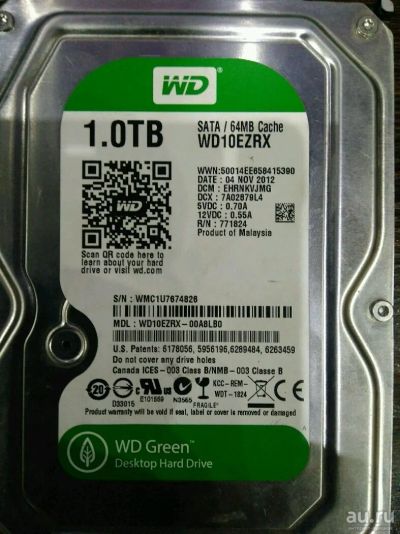 Лот: 10600659. Фото: 1. HDD для компьютера 1000 Gb. Жёсткие диски (HDD)
