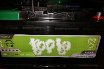 Лот: 12531908. Фото: 1. Аккумулятор Topla Top 95 AGM Stop... Аккумуляторы