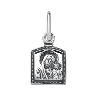 Лот: 23845062. Фото: 1. Серебряная подвеска Икона с чернением. Другое (ювелирные изделия, бижутерия, часы)