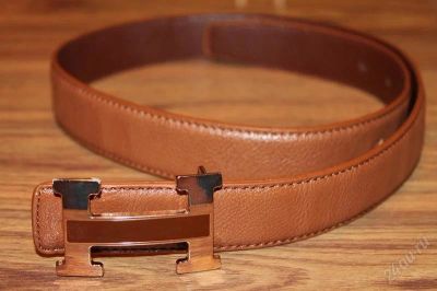 Лот: 2603973. Фото: 1. Ремень Hermes! коричневый. Ремни, пояса