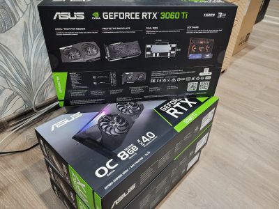 Лот: 18884529. Фото: 1. Видеокарта rtx 3060ti asus. Видеокарты