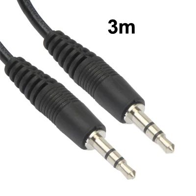 Лот: 4246247. Фото: 1. Аудио кабель чёрный 3.5 Jack AUX... Шнуры, кабели, разъёмы
