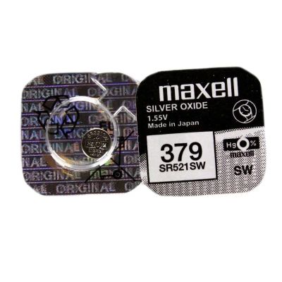 Лот: 15542905. Фото: 1. Эл/пит SR-521sw (379) Maxell 11851. Батарейки, аккумуляторы, элементы питания
