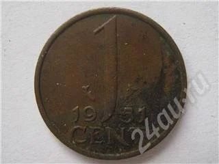 Лот: 237550. Фото: 1. Недерланды. 1 цент 1951г. За 1... Европа